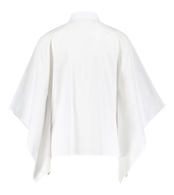 Witte katoenen oversized blouse met vlindermouwen Psophia