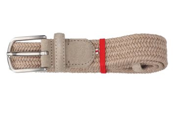 Taupe riem Lazio suede wax La Boucle