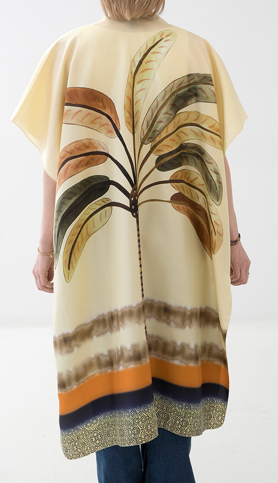 Yellow cardigan met bloemenprint Hanny K&J 