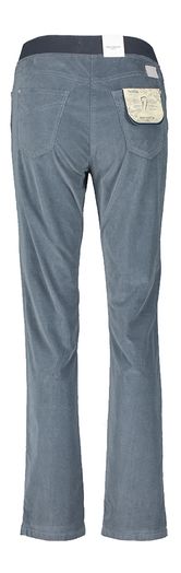 Smokey blue lange ribluwelen broek Pamina Raphaela By Brax