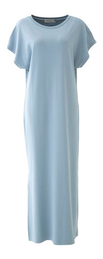 Blauwe lange sweater jurk Denise Nathalie Vleeschouwer 