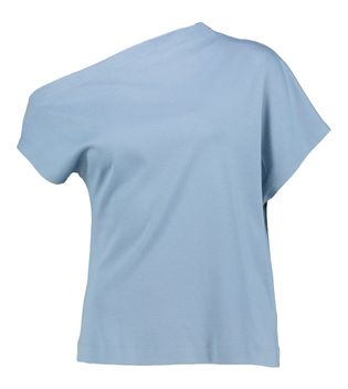 Nathalie Vleeschouwer Blauwe t-shirt met boothals Fella