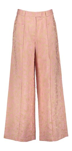 Roze bloemenprint lange broek Bolivar Nathalie Vleeschouwer 