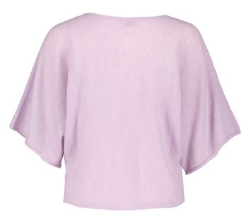 Lila trui met boothals in alpaca Abeno Nathalie Vleeschouwer 