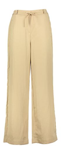 Beige losvallende broek met elastiek  Gerly Peppercorn 