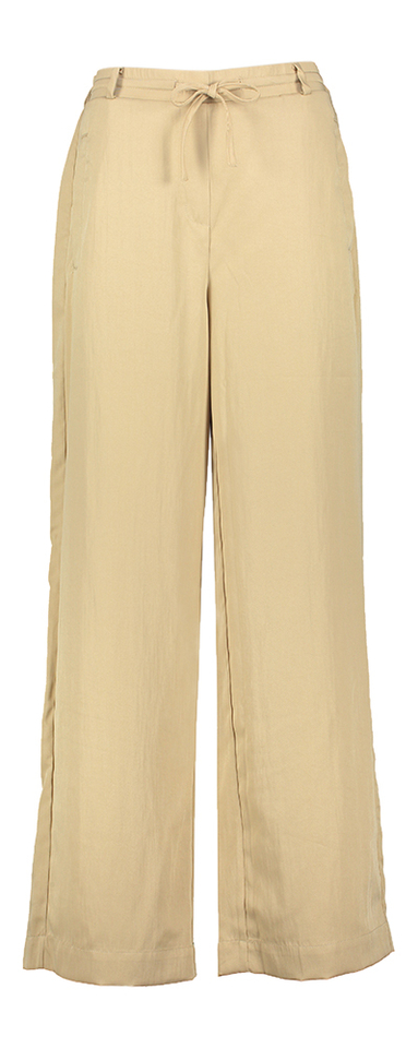 Beige losvallende broek met elastiek  Gerly Peppercorn 