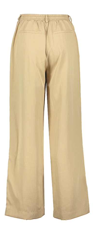 Beige losvallende broek met elastiek  Gerly Peppercorn 