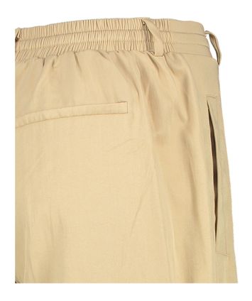 Beige losvallende broek met elastiek  Gerly Peppercorn 