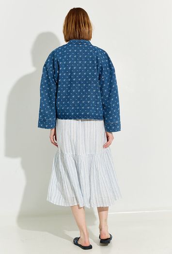 Blauwe jeansjas met details Gustava Peppercorn