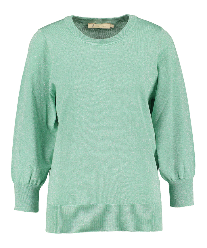 Groen metallic Remi Long Sleeve Peppercorn