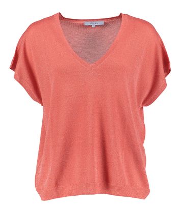 Rode t-shirt met glitter Carlina Minus 
