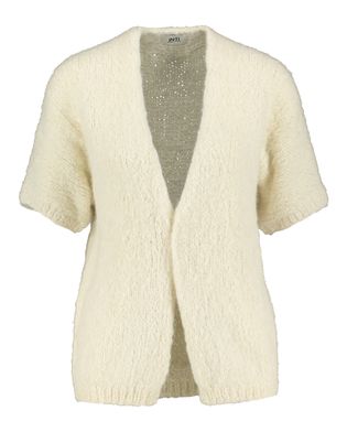 Inti Ecru wollen gilet met korte mouwen Nana
