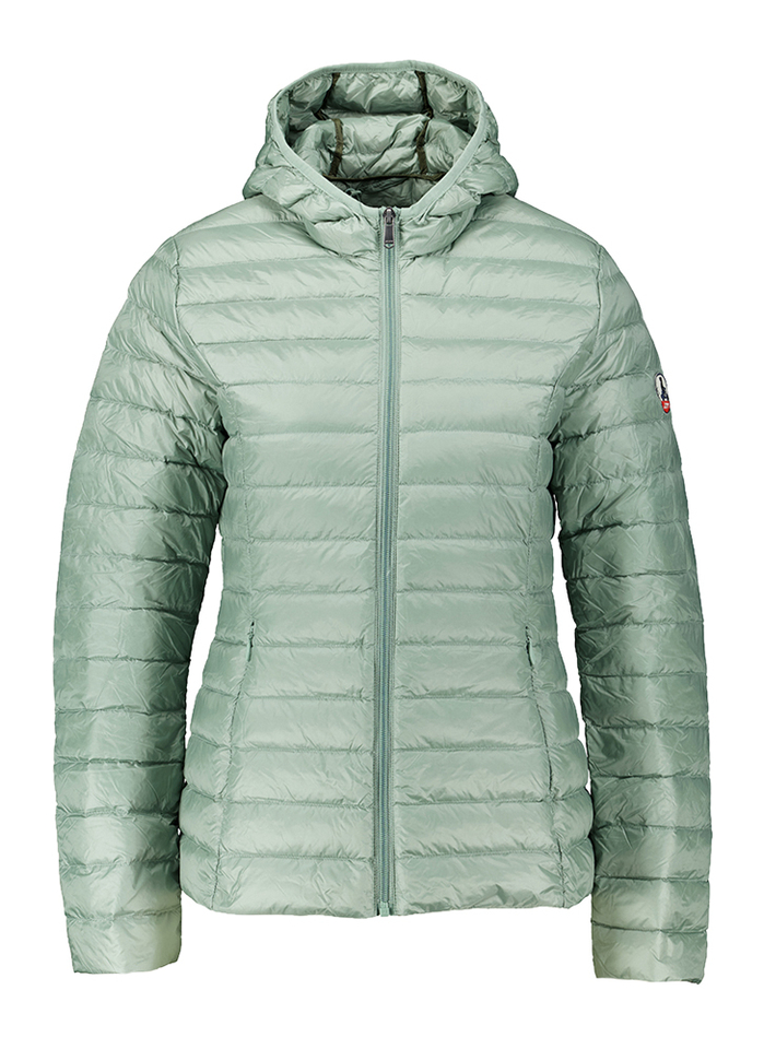 Groene jas met kap Cloe Jott