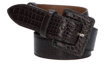 Grijze croco riem K&J 