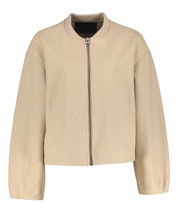 Beige vest met rits Briella Withblack