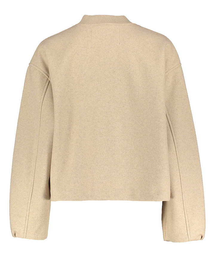 Beige vest met rits Briella Withblack