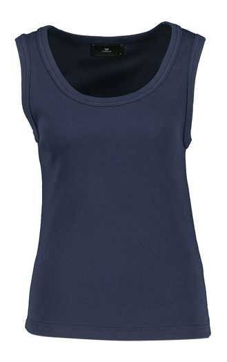 Mid day blue top Lullu Withblack 