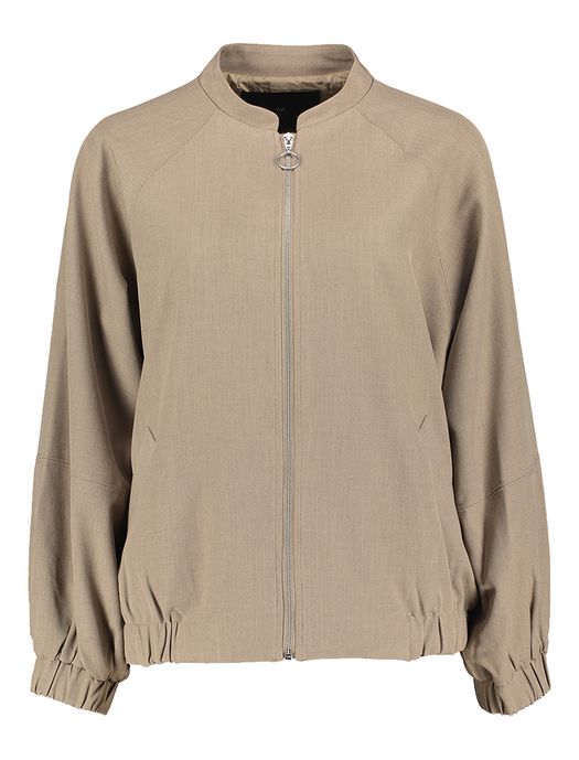 Donkerbruine jas Vanilla Bomber Jacket Withblack