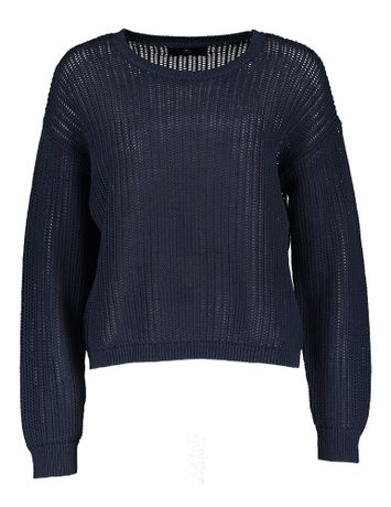 Mid day blue trui met motief van kabels Withblack 