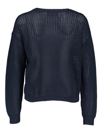 Mid day blue trui met motief van kabels Withblack 