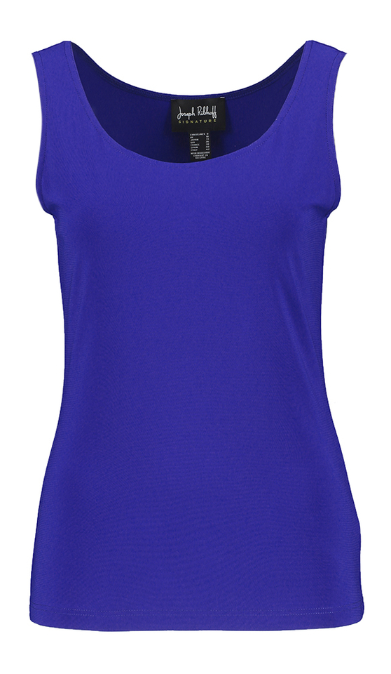 Kobaltblauwe set met top en doorzichtige gilet Joseph Ribkoff