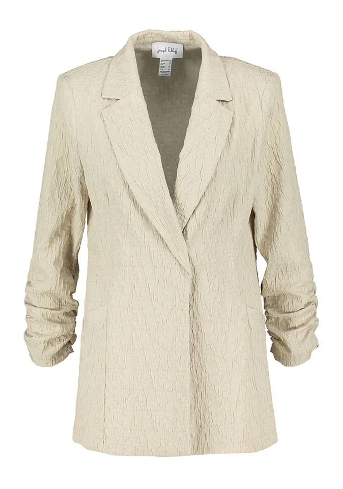 Beige openvallende blazer met structuur Joseph Ribkoff