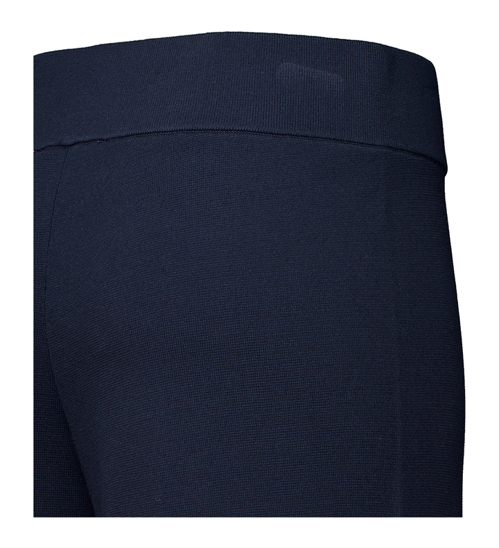 Donkerblauwe losvallende broek met witte strepen aan de onderkant Joseph Ribkoff