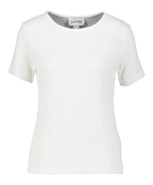 Joseph Ribkoff Witte t-shirt met structuur Jospeh Ribkoff