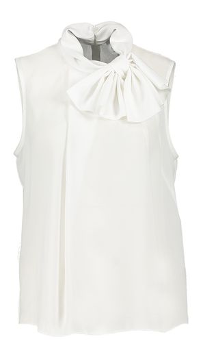 Witte top met strik aan de kraag Joseph Ribkoff 
