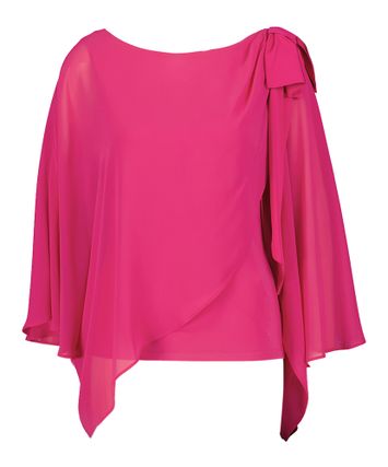 Fushia roze bloes met diepe rug en vlindermouw Joseph Ribkoff