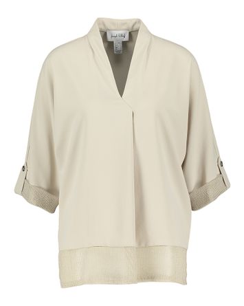 Beige bloes met speciale boord Joseph Ribkoff