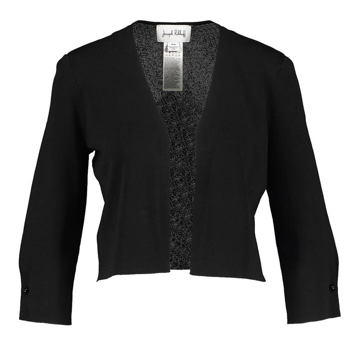 Zwarte korte openvallende gilet Joseph Ribkoff