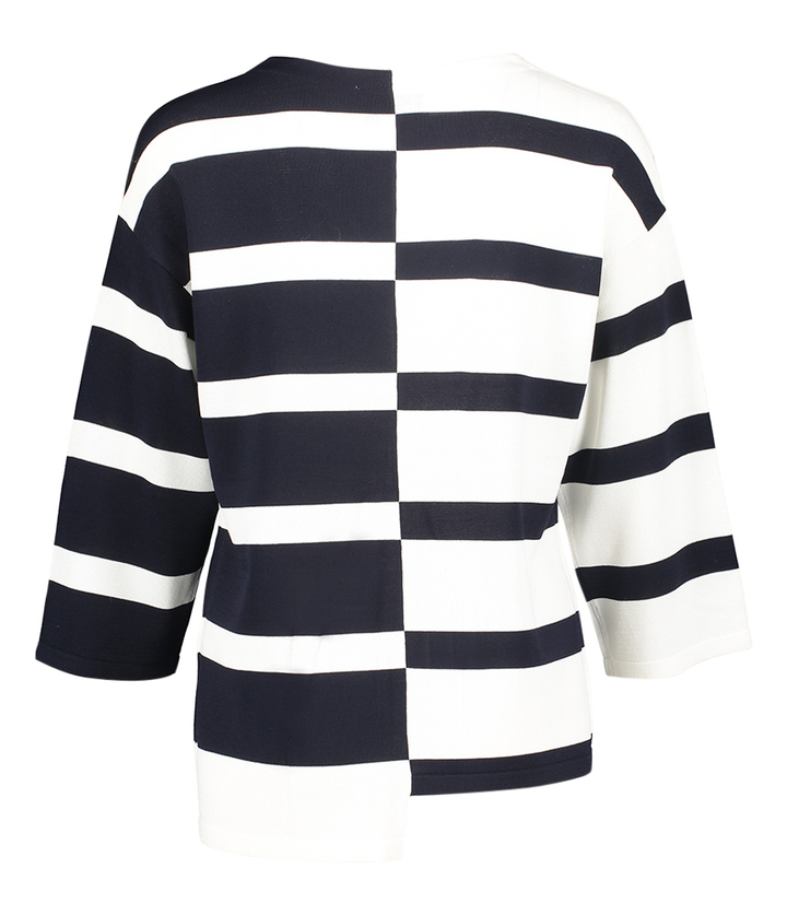 Witte trui met donkerblauwe strepen  Joseph Ribkoff