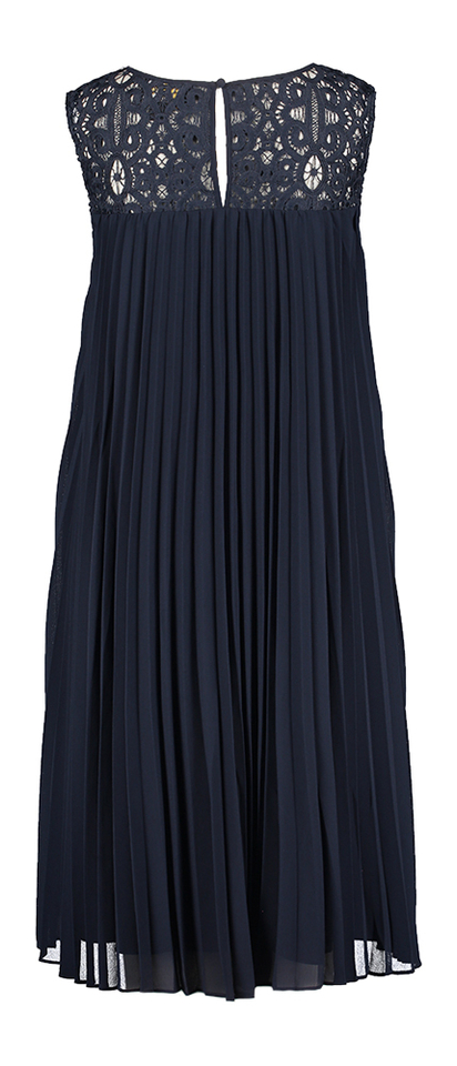 Donkerblauwe plissee jurk Jozeph Ribkoff