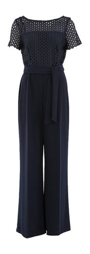 Donkerblauwe jumpsuit met structuur Joseph Ribkoff