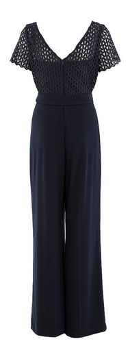 Donkerblauwe jumpsuit met structuur Joseph Ribkoff