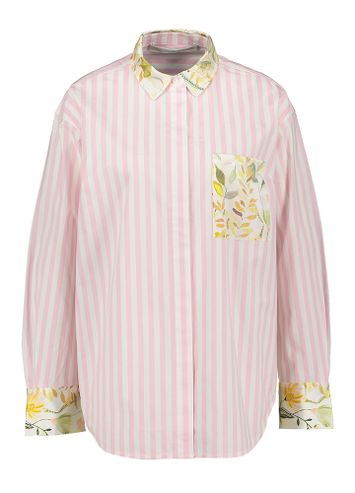Wit met roze gestreepte bloes Herzen's 