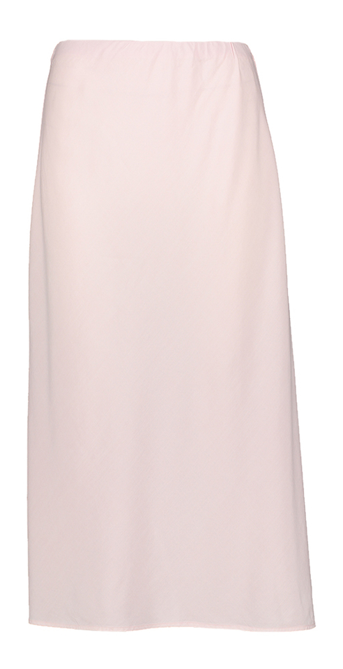 Roze halflange rok met elastiek Bella Dahl