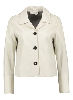 Oakwood Beige vest in leather look Lexia