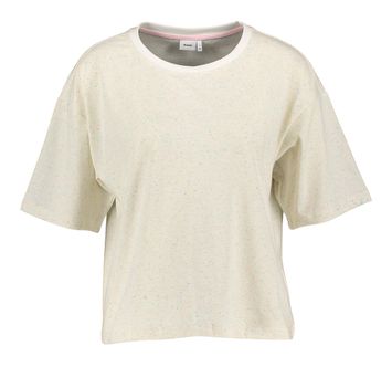 Ecru gespikkelde t-shirt  Nuhuby Numph 