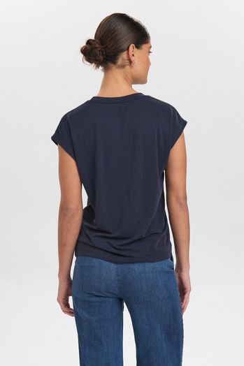 Kobaltblauwe t-shirt Nulizy Top Numph 