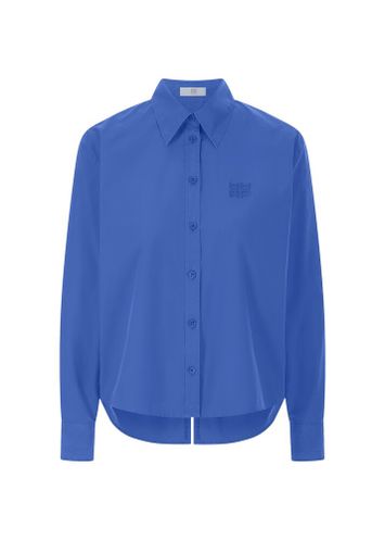 Kobalt blauwe katoenen bleos met logo Riani 
