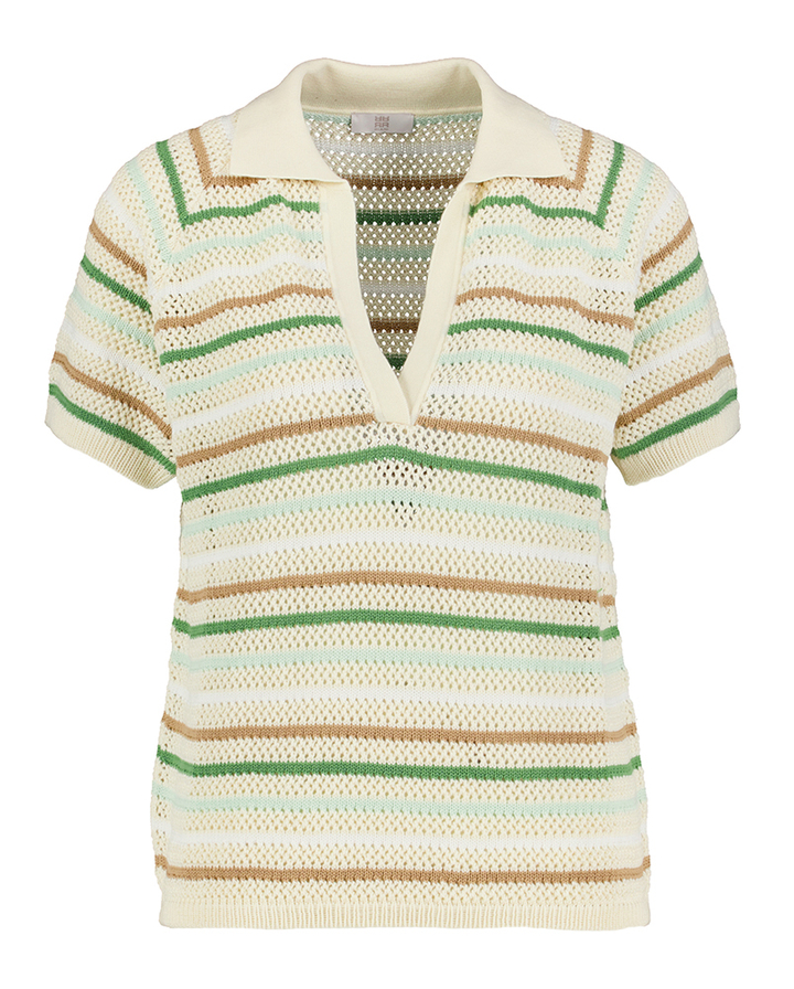 Beige gestreepte polo Riani 