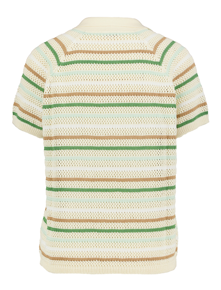 Beige gestreepte polo Riani 