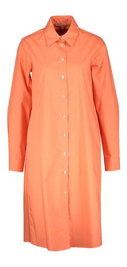 Oranje katoenen hemdjurk met zakken La Camicia