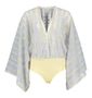 Doorzichtige body bloes met bloemenprint en vlindermouw Sycha Munthe 