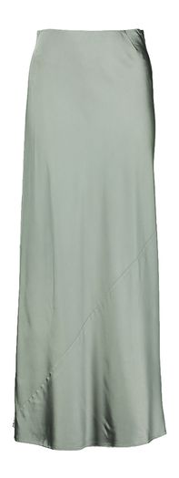 Dust green lange rok in glanzende stof Bardot Munthe 