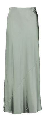 Munthe Dust green lange rok in glanzende stof Bardot