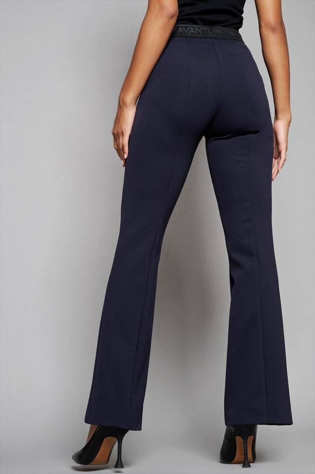 Blauwe comfortabele broek met elastiek Aliisa Flaired Rosner 