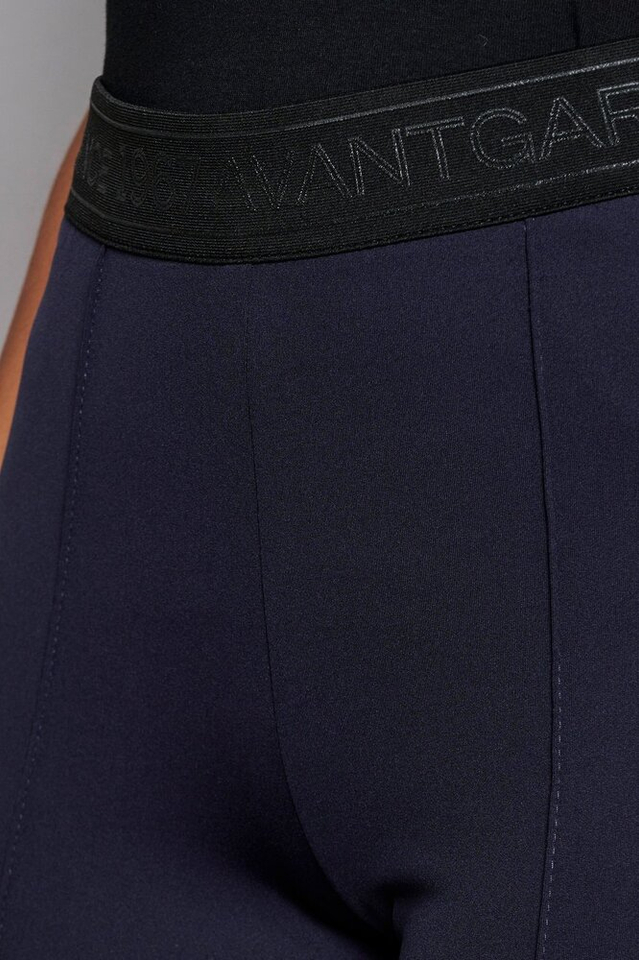 Blauwe comfortabele broek met elastiek Aliisa Flaired Rosner 